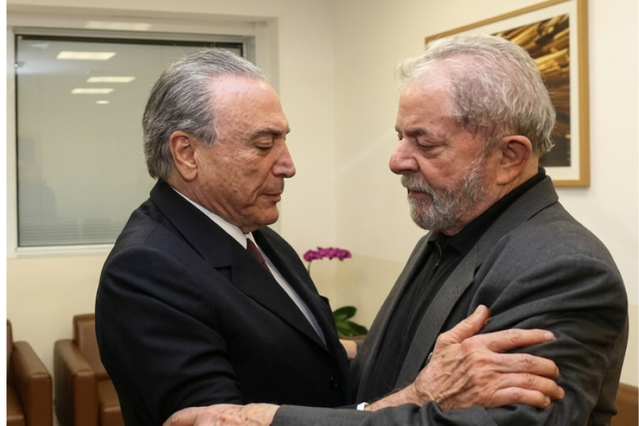 ESQUERDISTAS FINGEM IGNORAR QUE VORCARO TAMBÉM FINANCIOU FILMES SOBRE LUIZ INÁCIO LULA DA SILVA E MICHEL TEMER.
