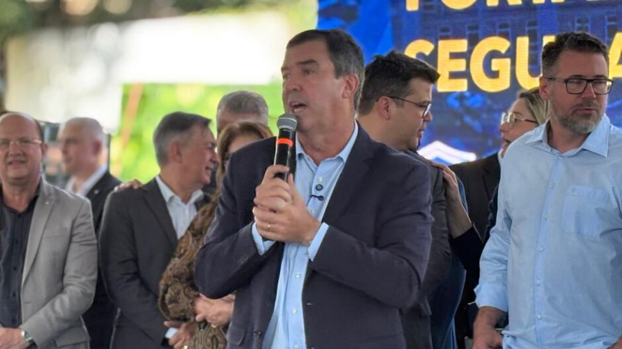 Riedel diz que MS é o 'escudo do Brasil' e exalta investimentos na segurança 