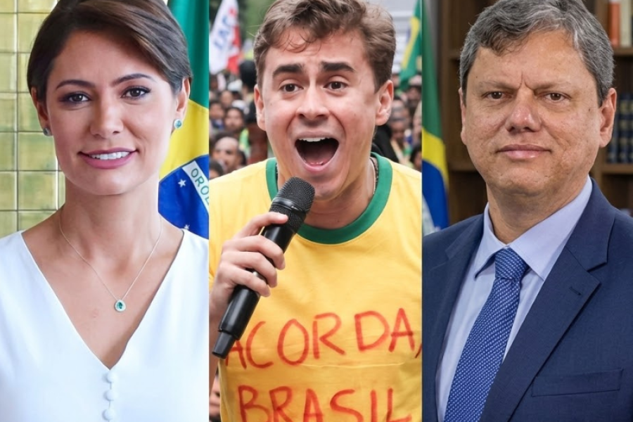 MICHELLE BOLSONARO, NIKOLAS FERREIRA E TARCÍSIO DE FREITAS ENTRAM DE CORPO E ALMA NA CAMPANHA DE FLÁVIO