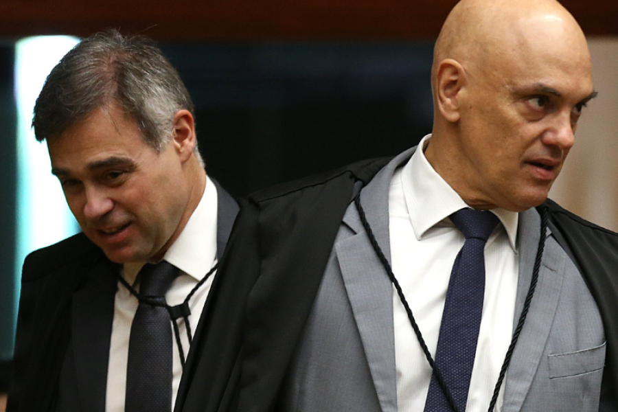 MORAES ACUSA MENDONÇA DE ATUAR COMO INVESTIGADOR E JULGADOR NO MASTER E APONTA PARCIALIDADE